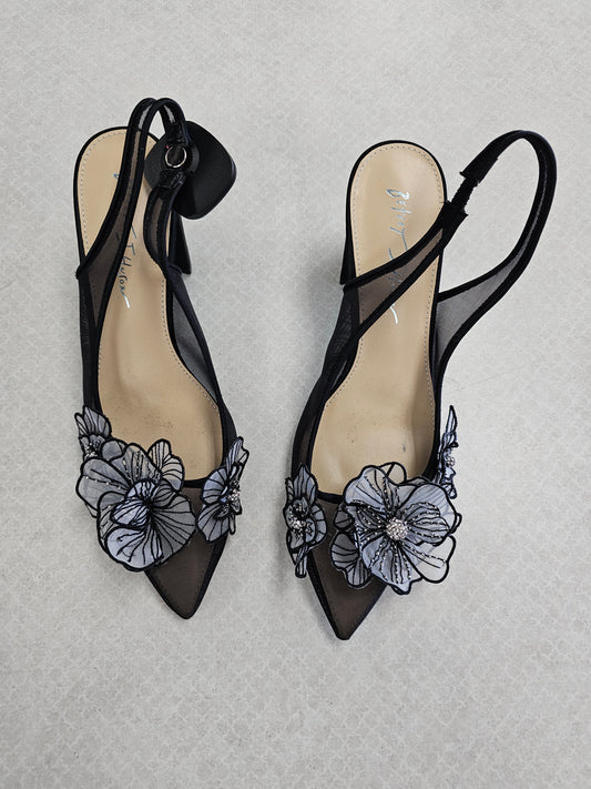 Shoes Heels Block By Betsey Johnson In Black, Size:8.5
