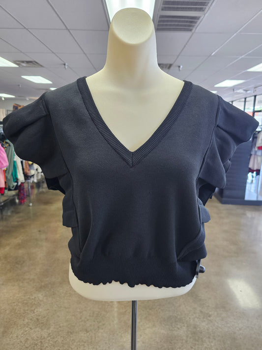 Top Ss By Clothes Mentor In Black, Size:L