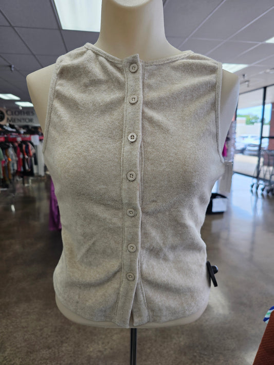 Top Sleeveless By Missguided In Tan, Size:S