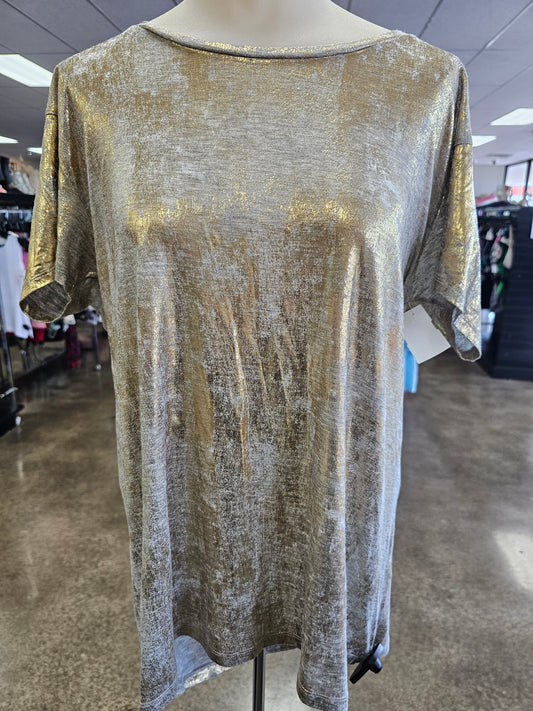Top Ss By Majestic Filatures In Gold, Size:S