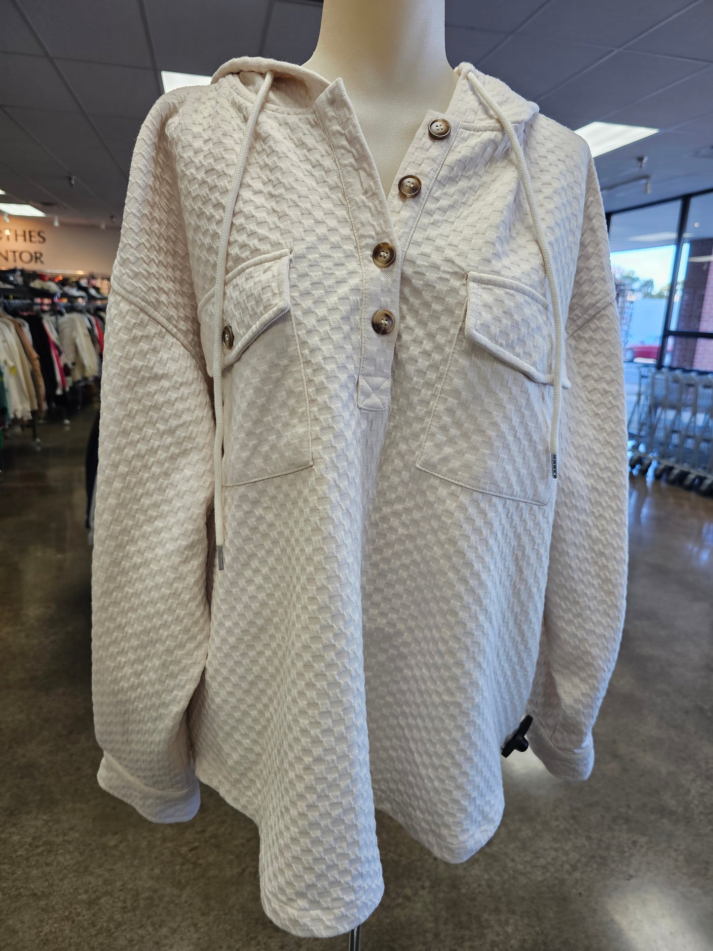 Jacket Shirt By Main Strip In Tan, Size:L