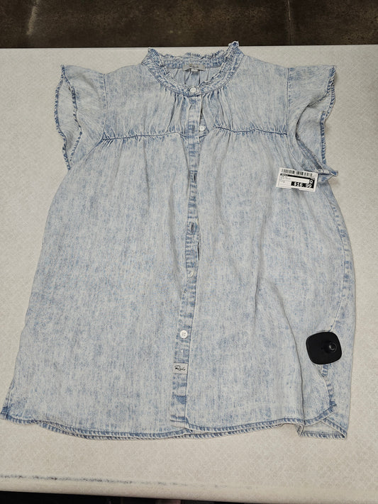 Top Ss By Rails In Blue Denim, Size:S