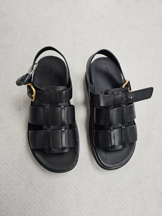 Sandals Flats By Fitflop In Black, Size:7