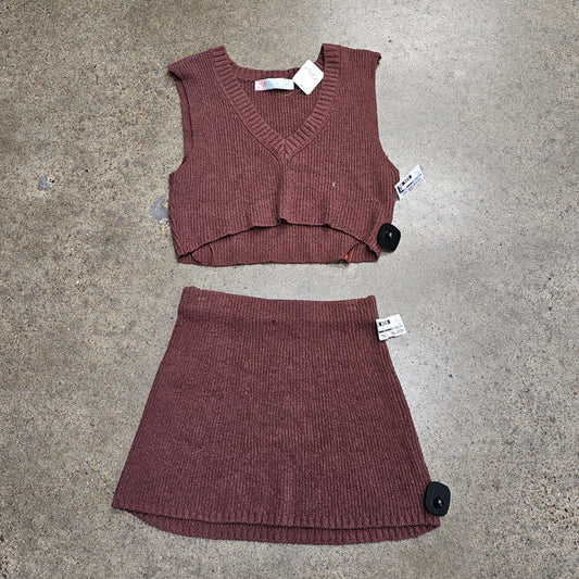 Skirt Set 2Pc By Free People In Brown, Size:Xs