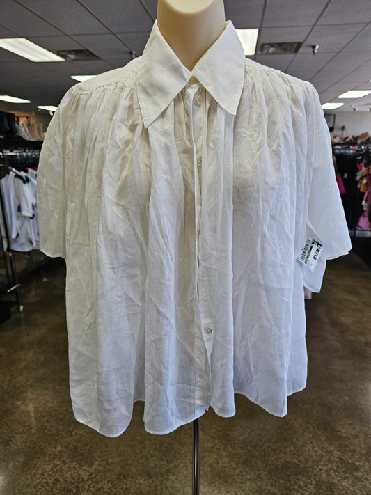 Top Ss By Banana Republic In White, Size:M