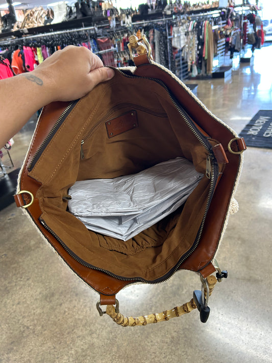 Michael Kors satchel Carolyn CROSSBODY PURSE SMALL Leather Tote Bag